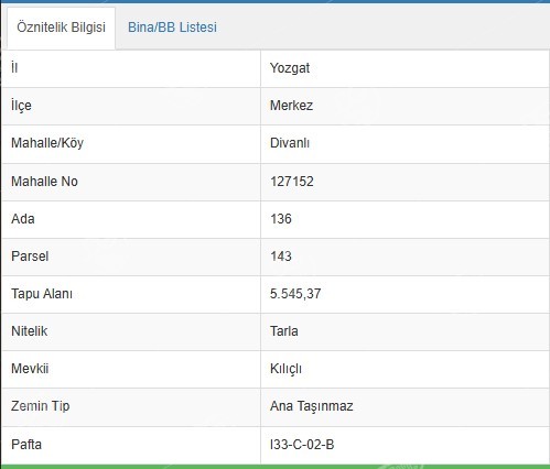 DİVANLIDA SATILIK TARLA